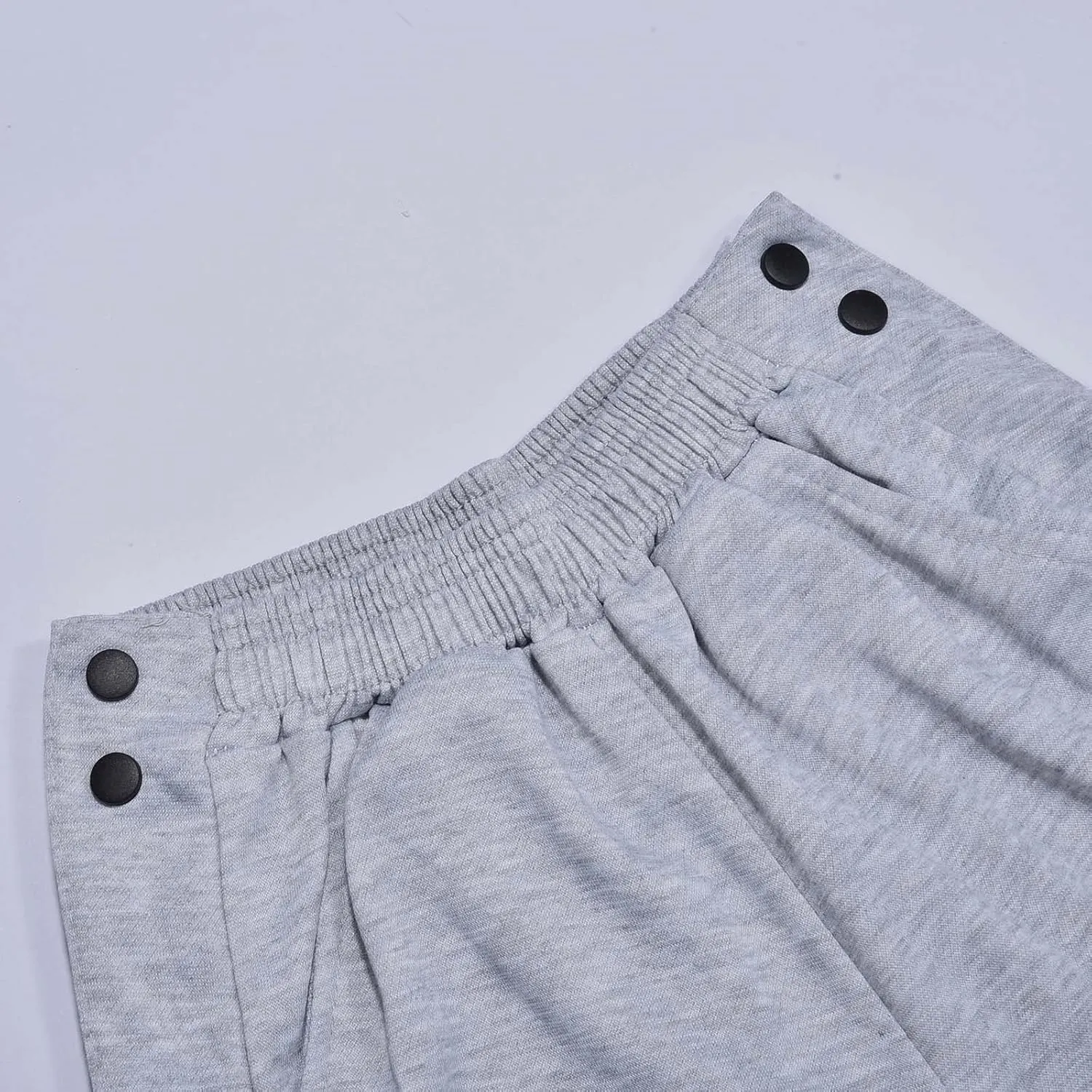 Mens Jogger Pants Tear-Away Athletic Pants Side High Split Snap Button Striped Sweatpants Casual Workout Trousers