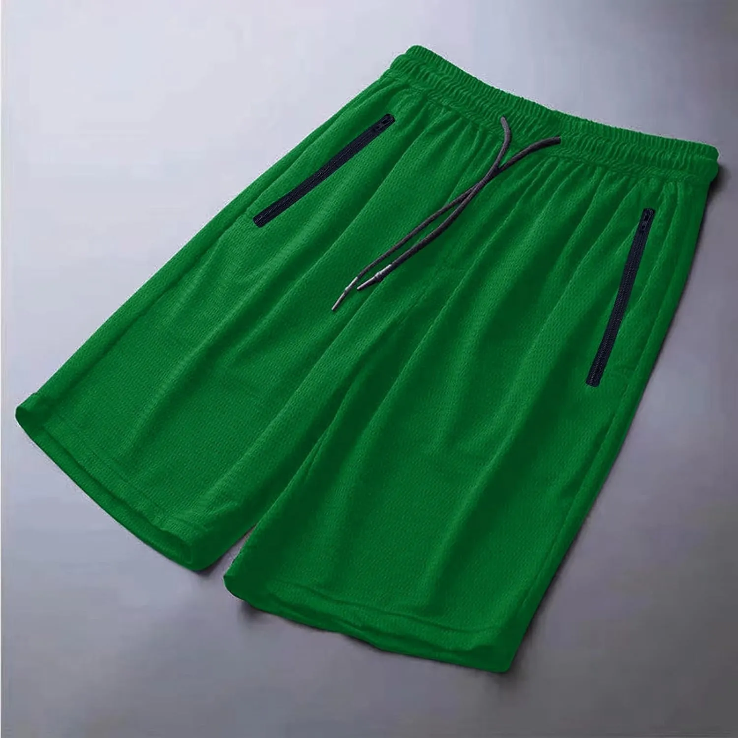 Men's Plus Size Ice Silk Stretch Shorts, 2025 Male Quick Dry Lightweight Gym Ice Silk Shorts Running Short Joggers