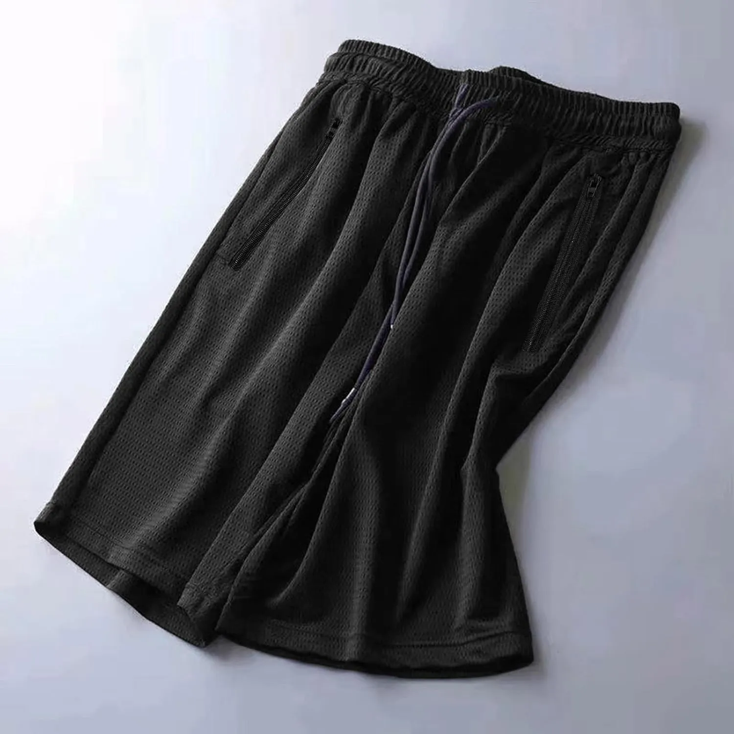 Men's Plus Size Ice Silk Stretch Shorts, 2025 Male Quick Dry Lightweight Gym Ice Silk Shorts Running Short Joggers