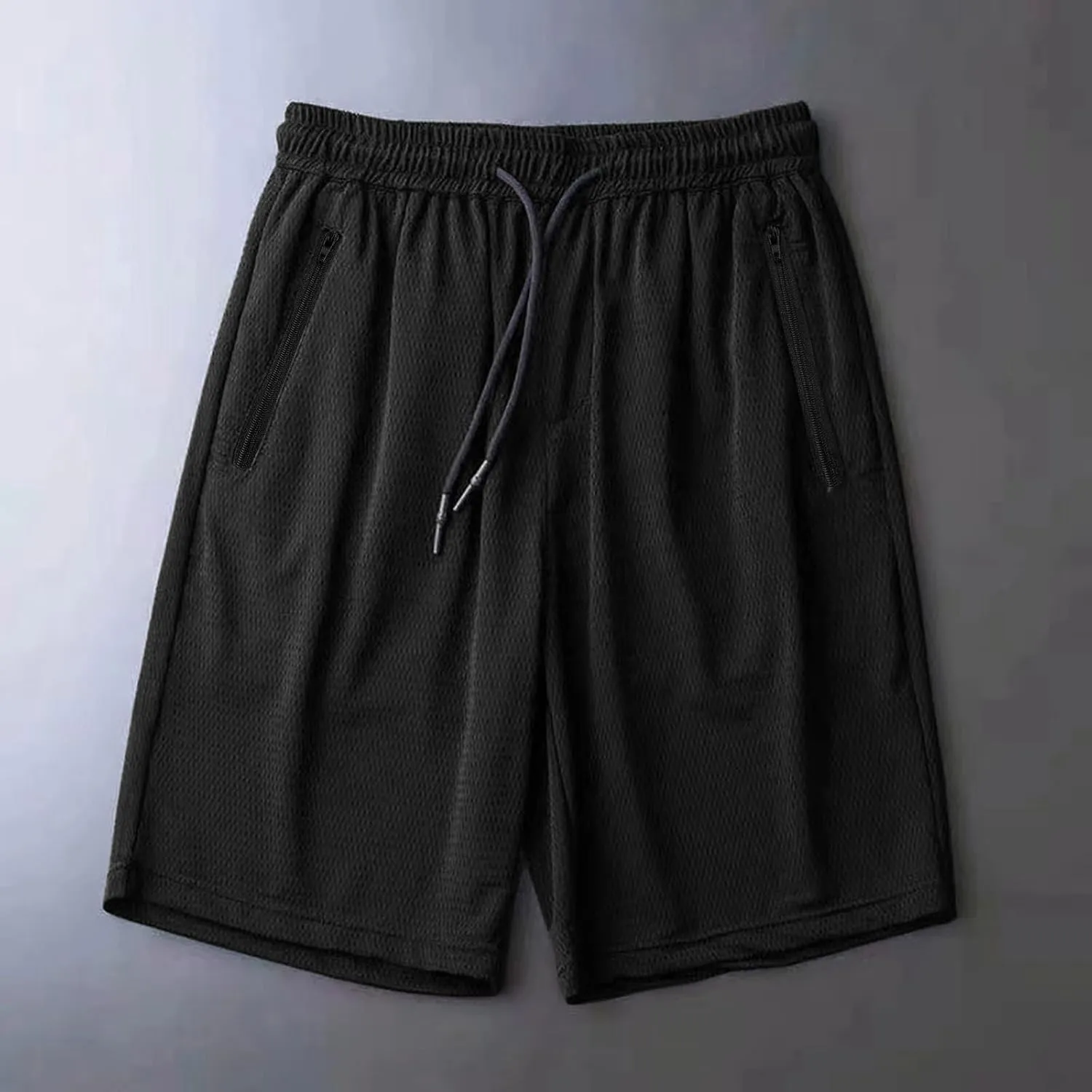 Men's Plus Size Ice Silk Stretch Shorts, 2025 Male Quick Dry Lightweight Gym Ice Silk Shorts Running Short Joggers