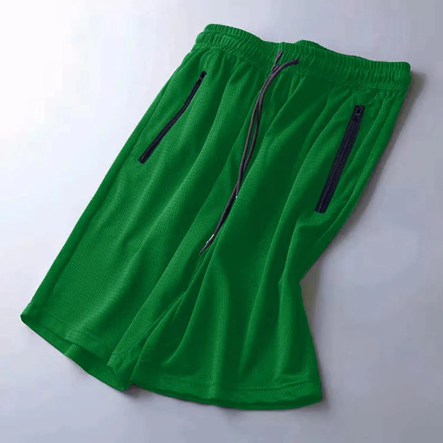 Men's Plus Size Ice Silk Stretch Shorts, 2025 Male Quick Dry Lightweight Gym Ice Silk Shorts Running Short Joggers