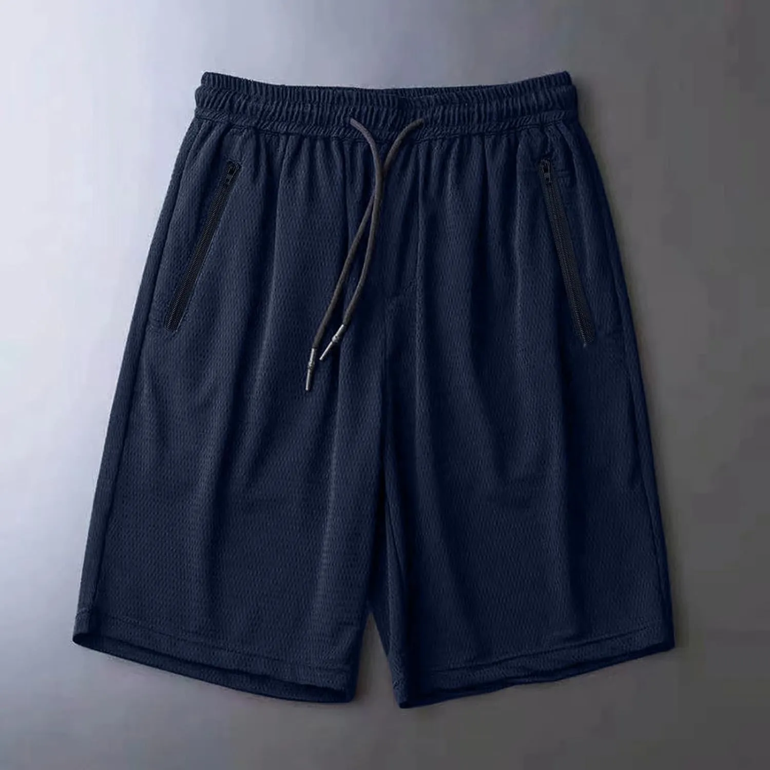 Men's Plus Size Ice Silk Stretch Shorts, 2025 Male Quick Dry Lightweight Gym Ice Silk Shorts Running Short Joggers