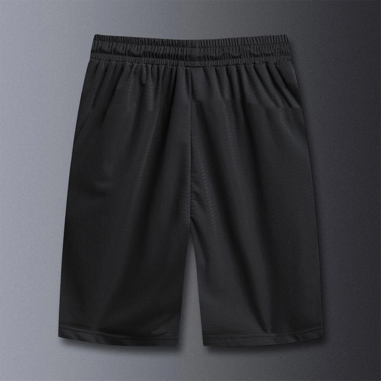 Men's Plus Size Ice Silk Stretch Shorts, 2025 Male Quick Dry Lightweight Gym Ice Silk Shorts Running Short Joggers