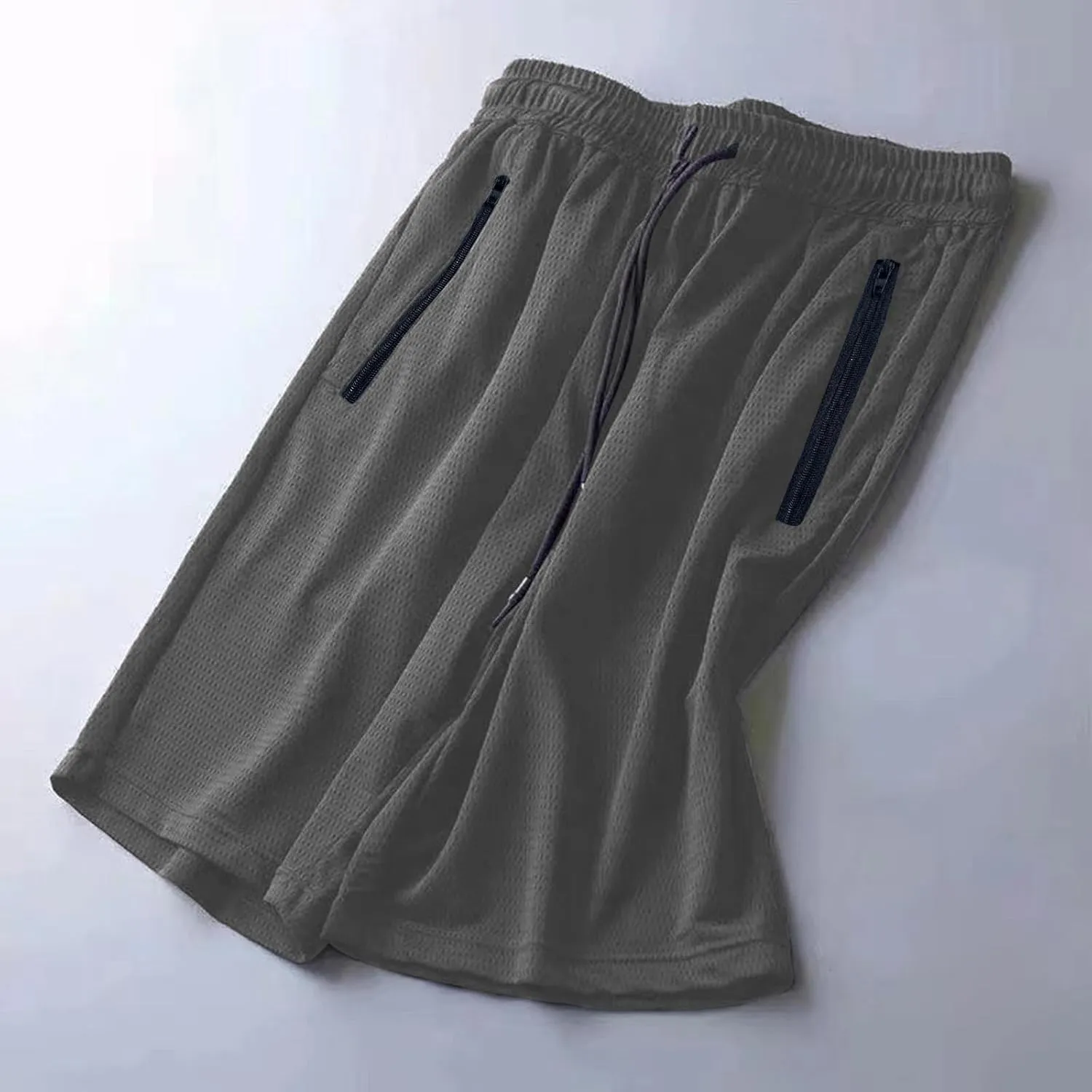 Men's Plus Size Ice Silk Stretch Shorts, 2025 Male Quick Dry Lightweight Gym Ice Silk Shorts Running Short Joggers