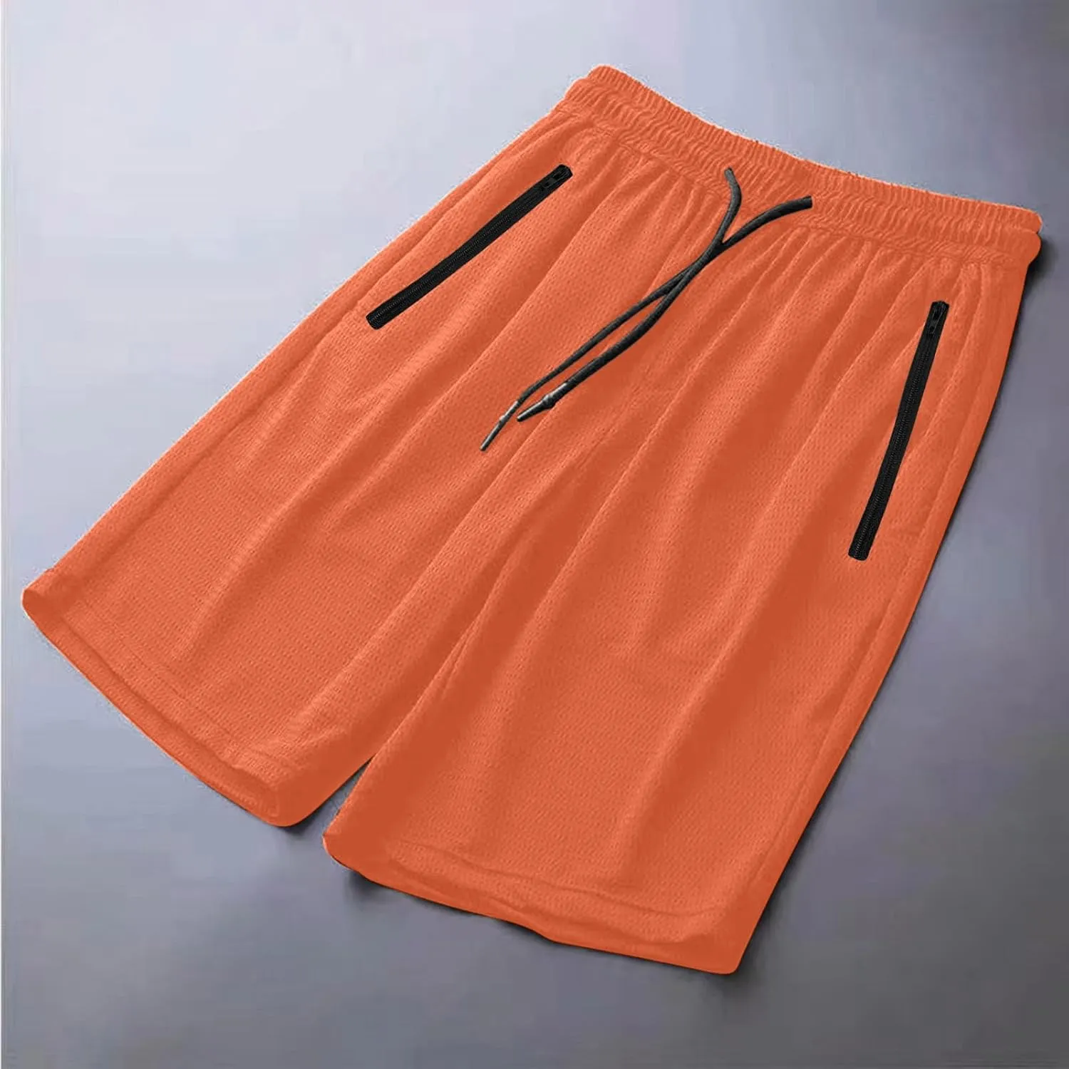 Men's Plus Size Ice Silk Stretch Shorts, 2025 Male Quick Dry Lightweight Gym Ice Silk Shorts Running Short Joggers
