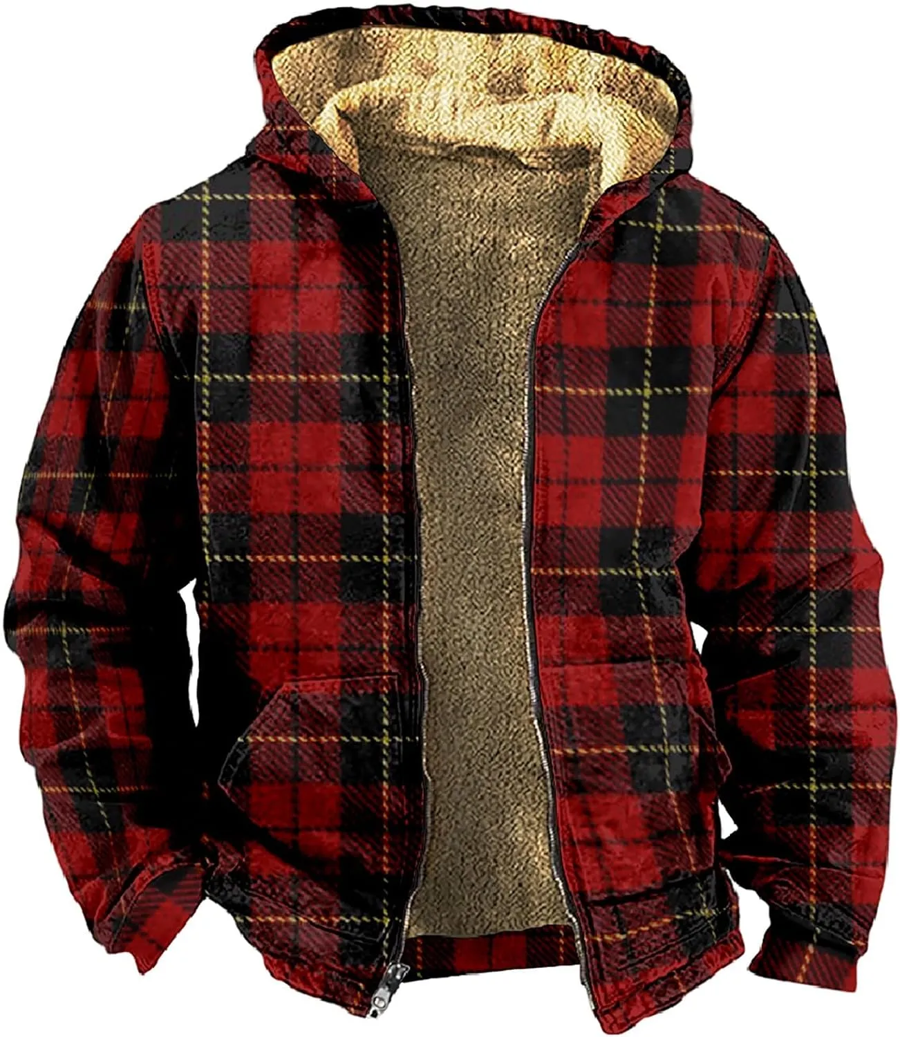 Men's Pullover Winter Workout Fleece Hooded Water resistant Winter Windbreaker Jackets Rain Jacket Men Mens Winter