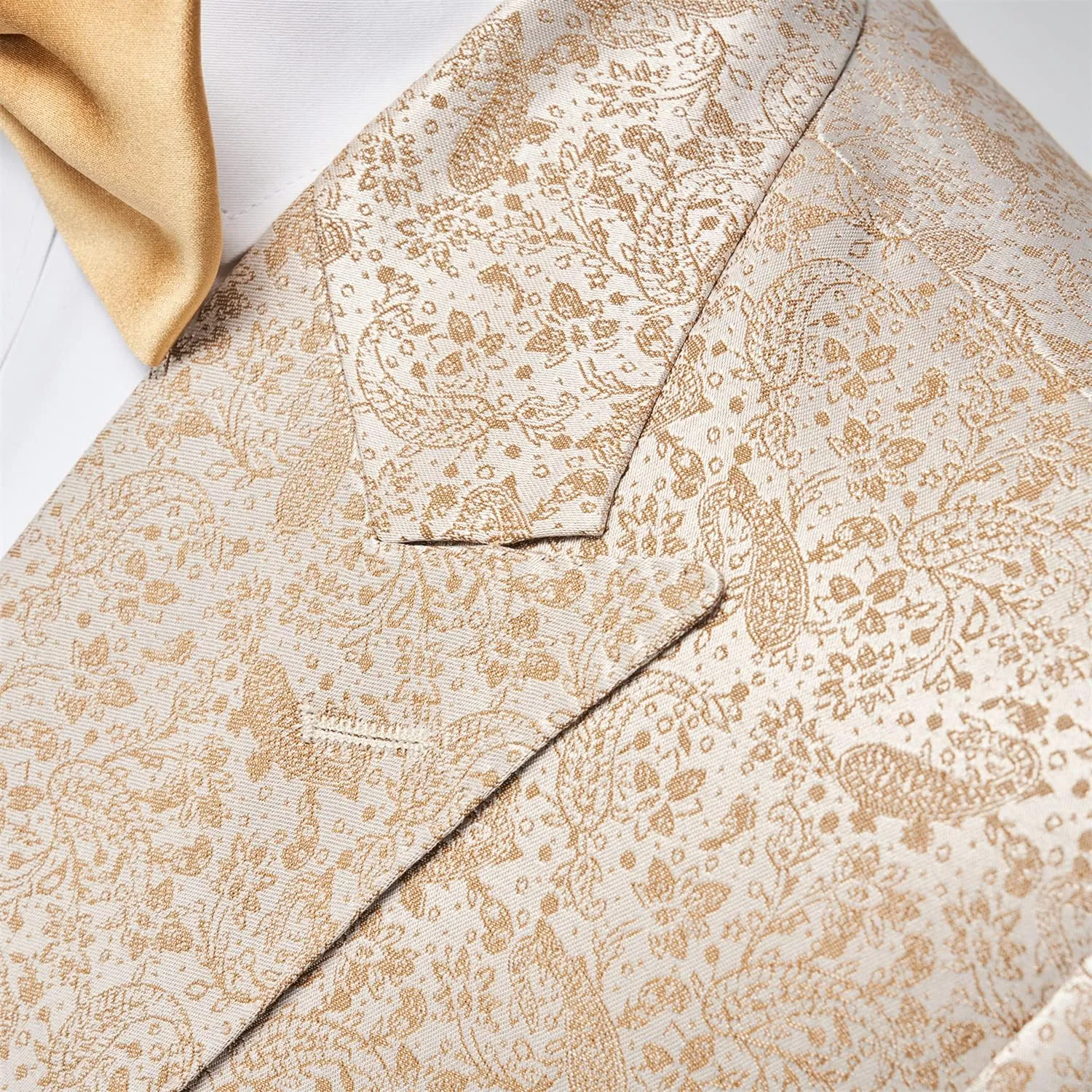 Men's Slim Fit Suits Jacquard Tuxedo for Men Business Wedding Party