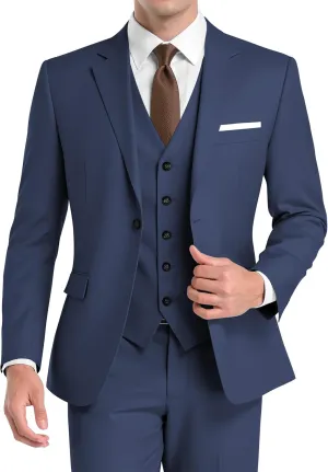 Men's Suit 3 Piece Slim Fit Suits for Men Jacket Vest Pants Suit for Wedding Prom Dinner Party