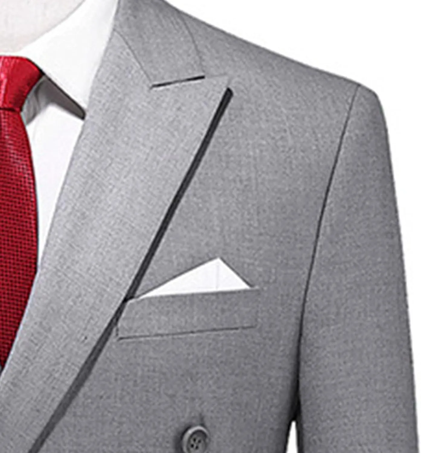 Men's Suit Double-Breasted Sports Coat Business Notch Lapel Jackets Wedding Blazer Regular Fit Dinner Jacket