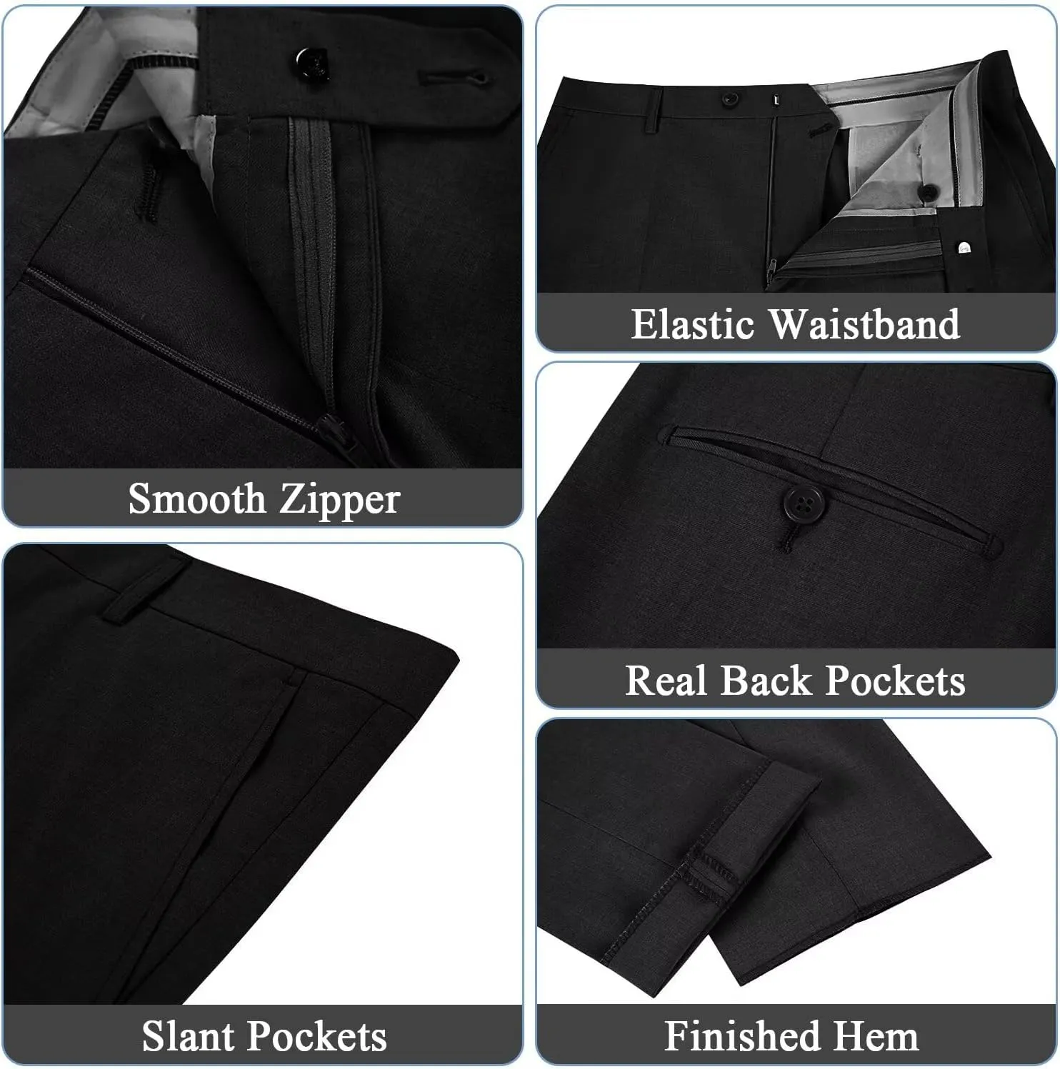 Mens Suits 3 Piece Slim Fit Double Breasted Suit Business Wedding Prom Tuxedo Solid Blazer Vest Pants Set