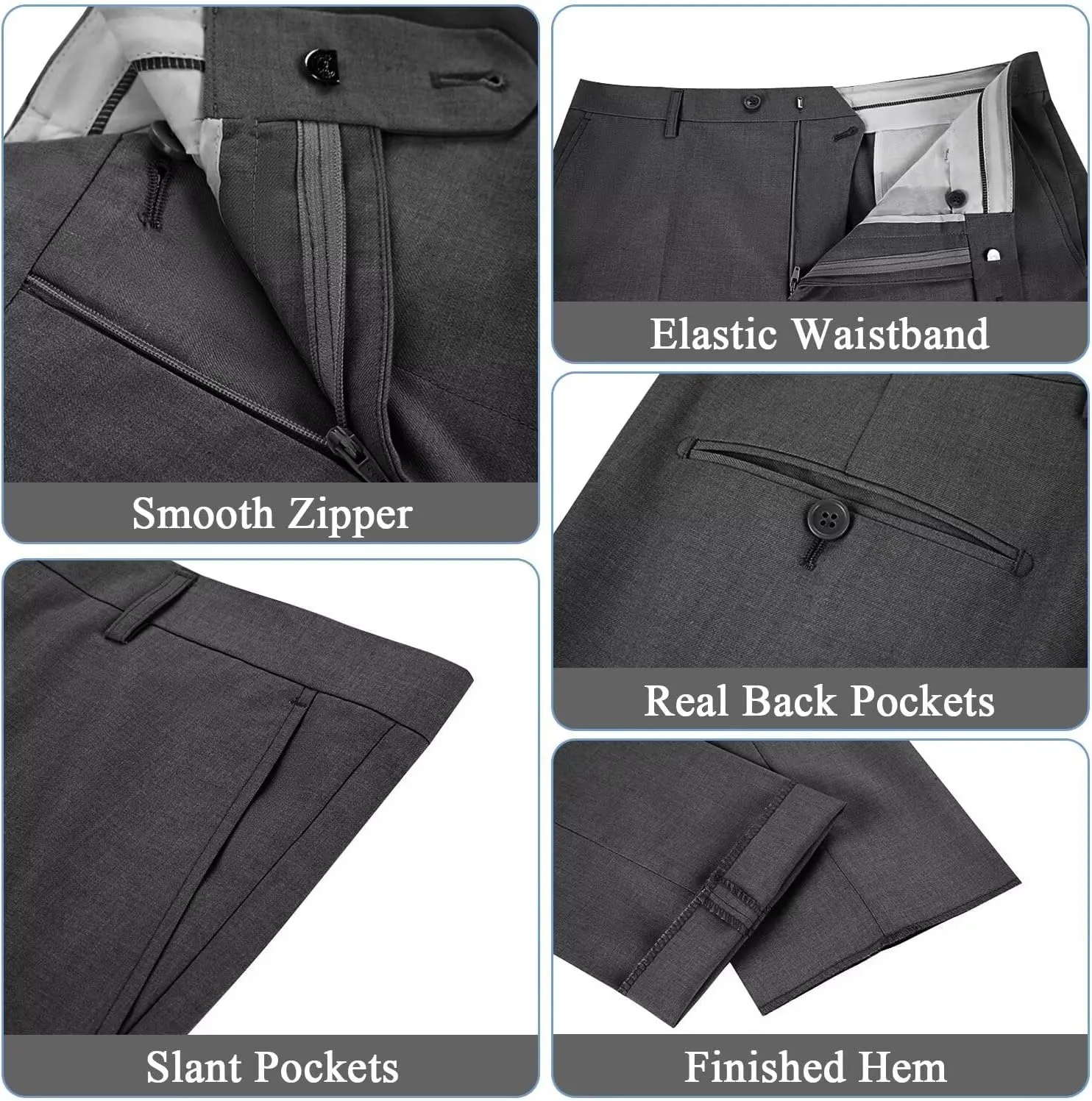 Mens Suits 3 Piece Slim Fit Double Breasted Suit Business Wedding Prom Tuxedo Solid Blazer Vest Pants Set
