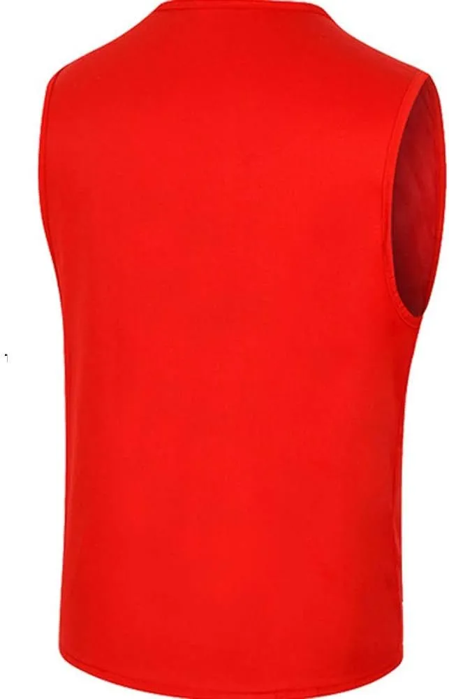 Men's Workout Hooded Tank Tops Sleeveless Hoodies Gym Workout Training Tees Bodybuilding Muscle Cut Off T-Shirts Chaleco Negro para Hombre(Red,Xx-Large)