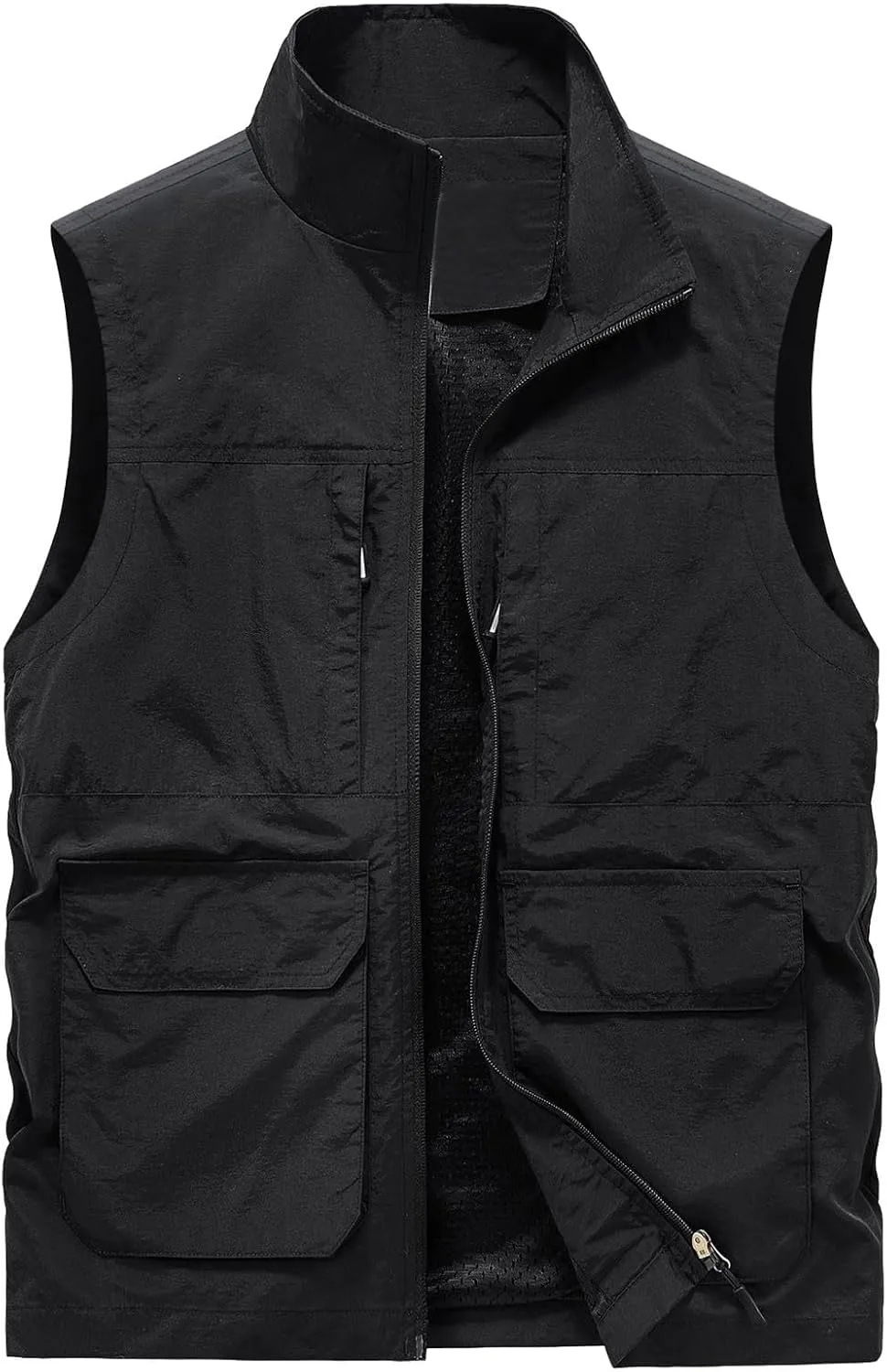 Men's Workout Hooded Tank Tops Sleeveless Hoodies Gym Workout Training Tees Bodybuilding Muscle Cut Off T-Shirts Mens Athletic Zip Up Jacket(E-Black,Large)