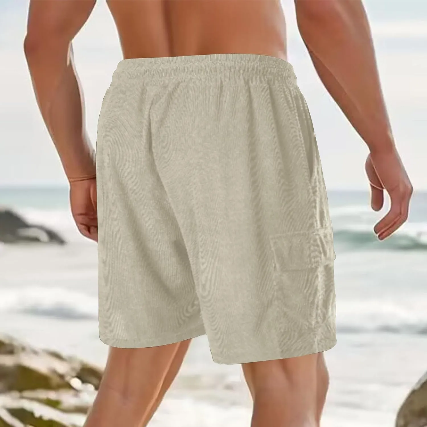 Men's Workout Running Shorts Lightweight Gym Fitness Athletic Home Shorts Summer Outdoor Quick Dry Breathable Short