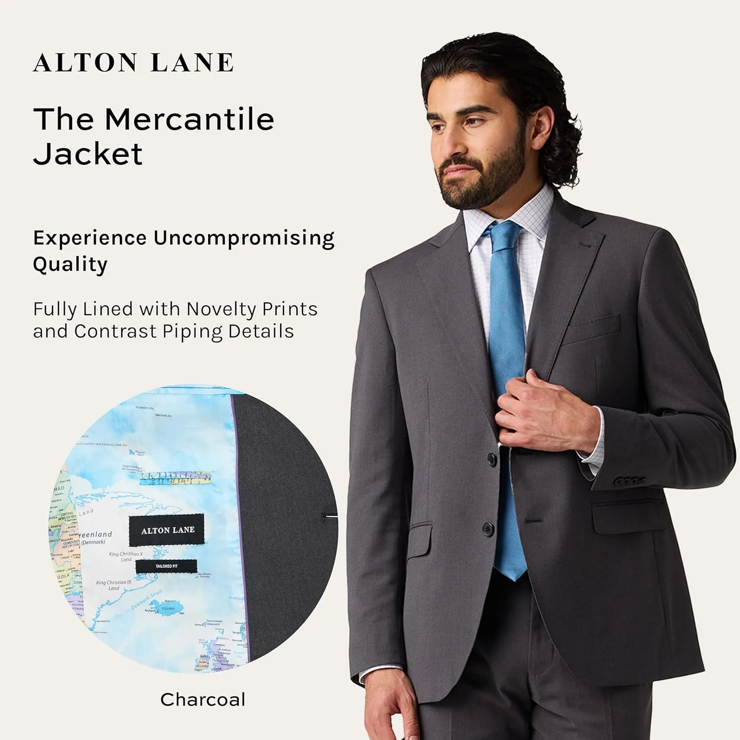 Mercantile Jacket Tailored Fit - Premium Quality Suit Jacket for Men, Stylish and Elegant Formal Suit for Men