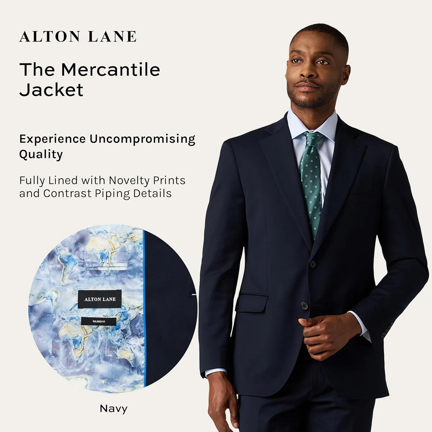 Mercantile Jacket Tailored Fit - Premium Quality Suit Jacket for Men, Stylish and Elegant Formal Suit for Men