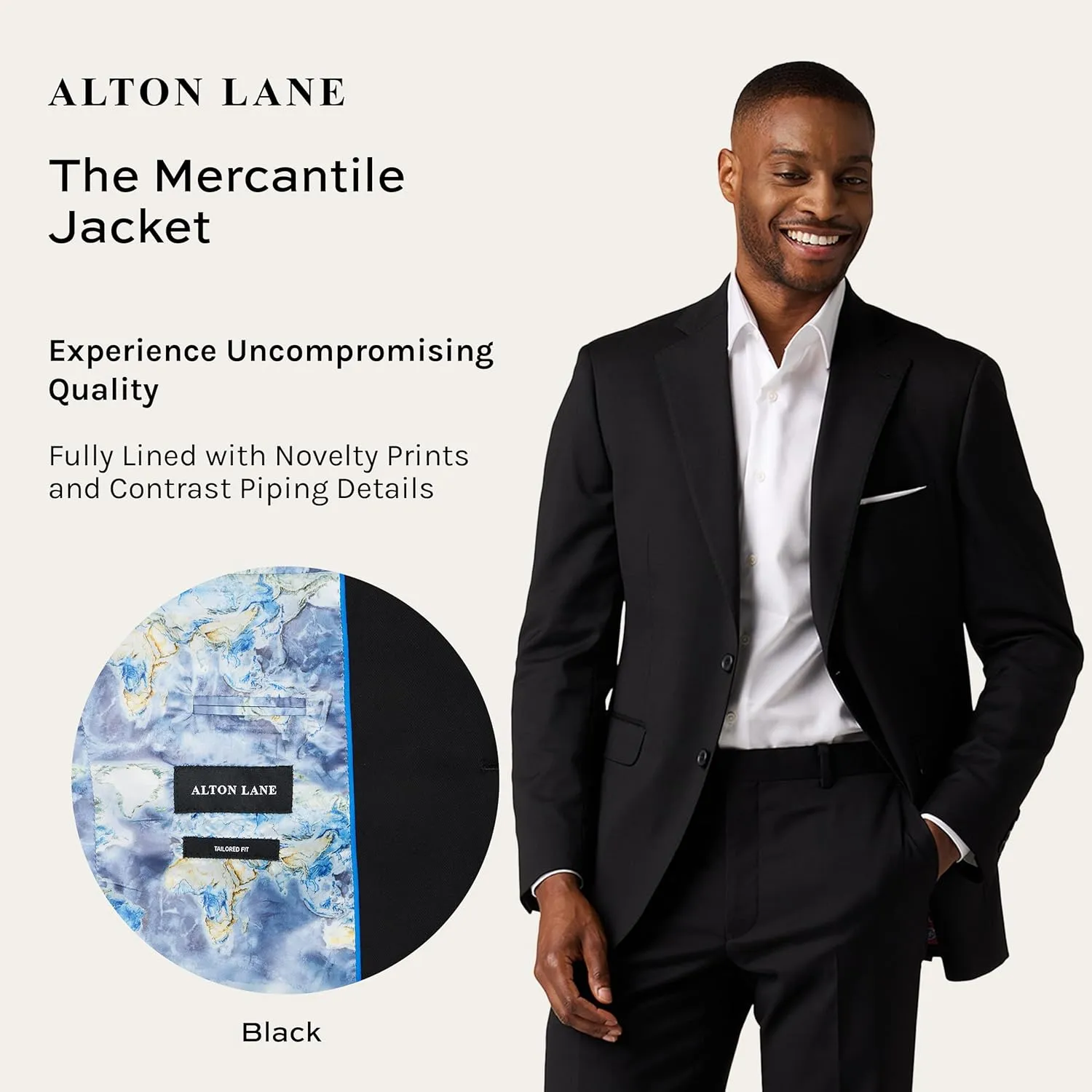 Mercantile Jacket Tailored Fit - Premium Quality Suit Jacket for Men, Stylish and Elegant Formal Suit for Men
