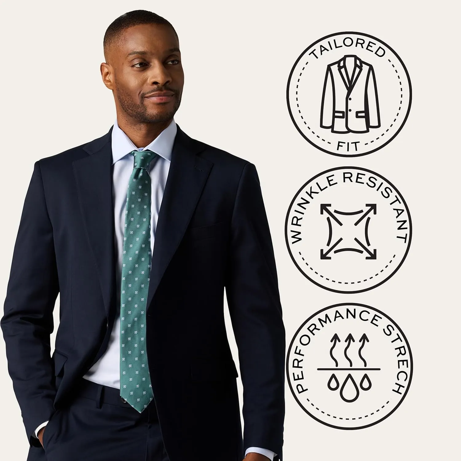 Mercantile Jacket Tailored Fit - Premium Quality Suit Jacket for Men, Stylish and Elegant Formal Suit for Men
