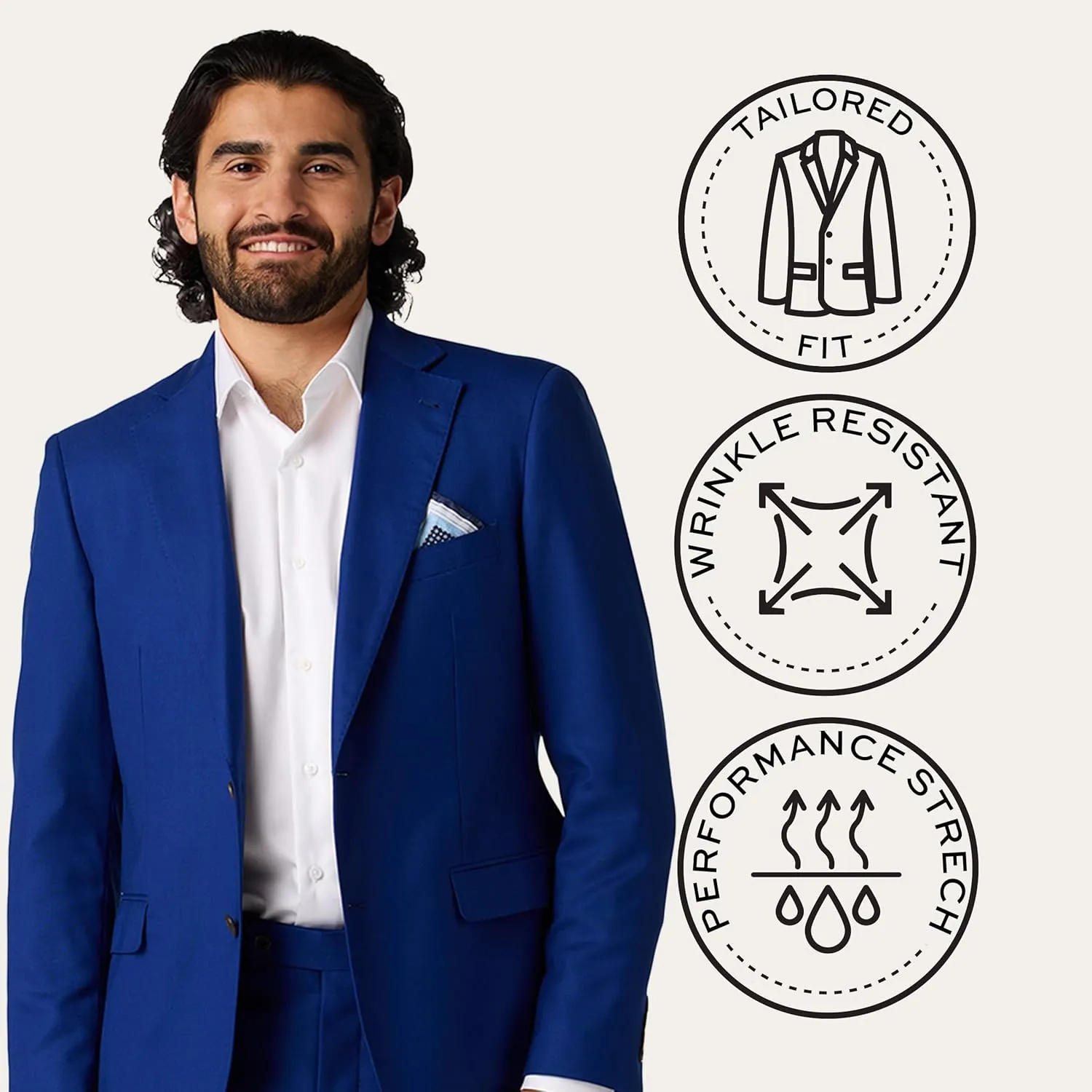 Mercantile Jacket Tailored Fit - Premium Quality Suit Jacket for Men, Stylish and Elegant Formal Suit for Men