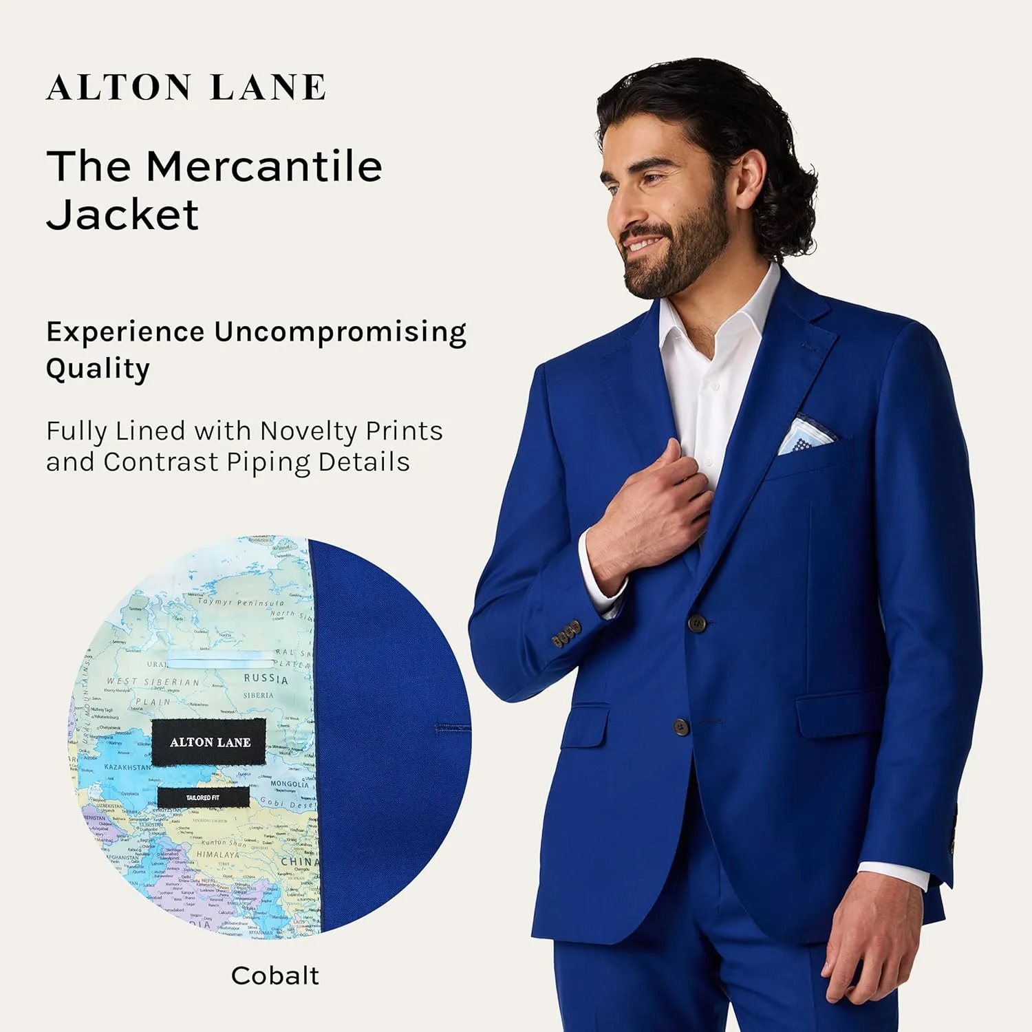 Mercantile Jacket Tailored Fit - Premium Quality Suit Jacket for Men, Stylish and Elegant Formal Suit for Men