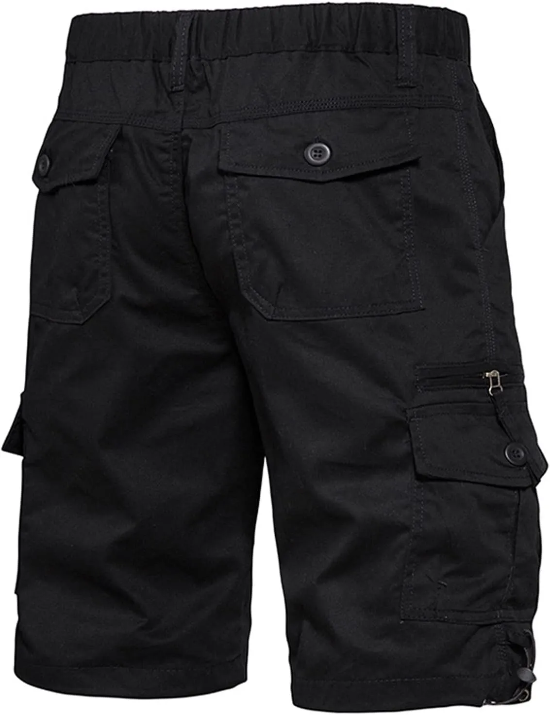 Muscularfit Mens 7 Inch Shorts Multi Pocket Camouflage Cargo Shorts Casual Elastic Waist Tooling Shorts Outdoor Athletic Pant