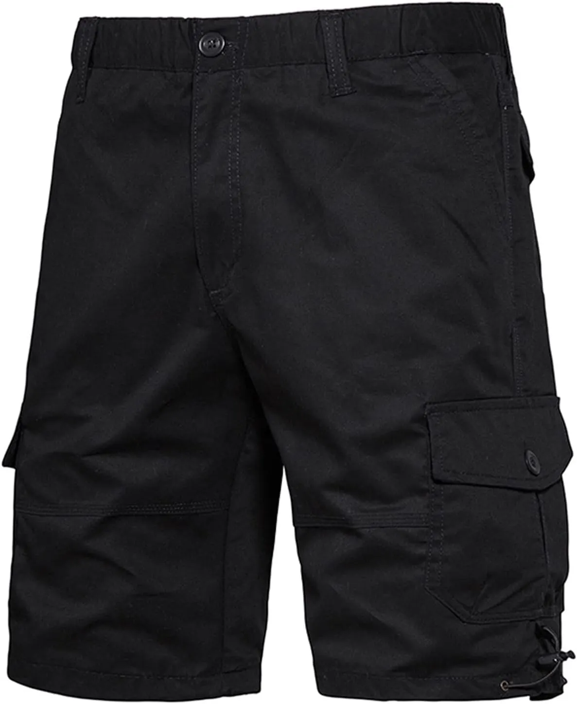 Muscularfit Mens 7 Inch Shorts Multi Pocket Camouflage Cargo Shorts Casual Elastic Waist Tooling Shorts Outdoor Athletic Pant