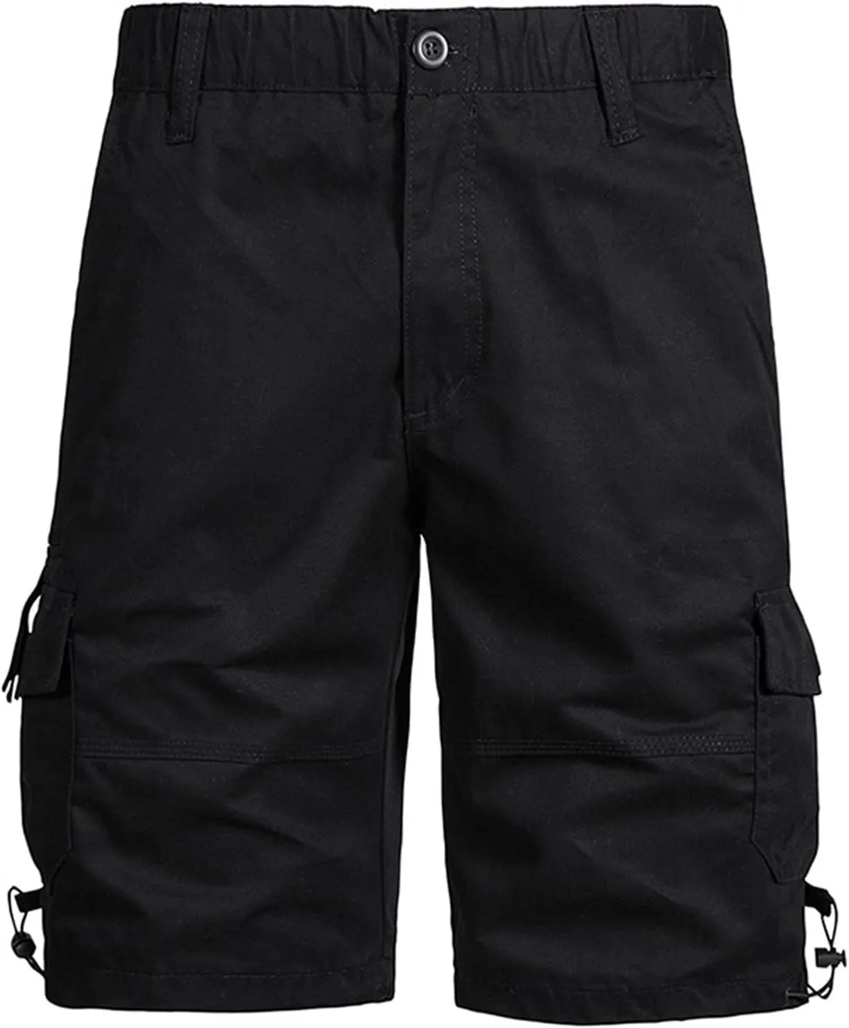 Muscularfit Mens 7 Inch Shorts Multi Pocket Camouflage Cargo Shorts Casual Elastic Waist Tooling Shorts Outdoor Athletic Pant