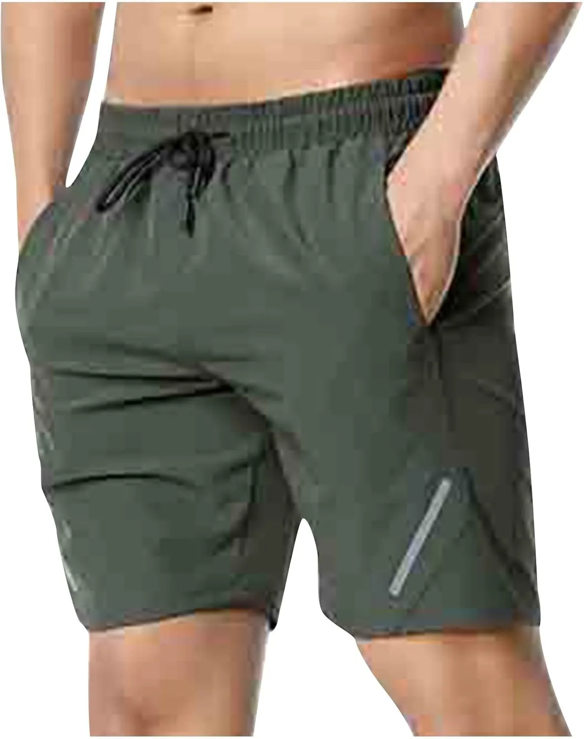 Muscularfit Workout Shorts for Men Drawstring Elastic Waist Quick Dry Athletic Jogging Shorts With Pocket Summer Clothes 2024