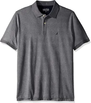 Nautica Men's Big and Tall Classic Fit Short Sleeve Solid Performance Deck Polo Shirt