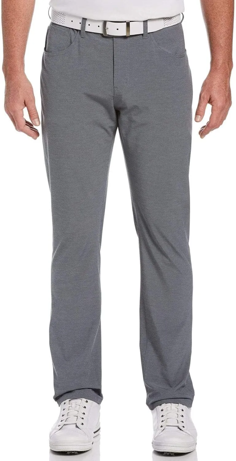 PGA TOUR Men's Flat Front 5-Pocket Stretch Golf Pant with Active Waistband (Waist Size 30-44 Big & Tall)