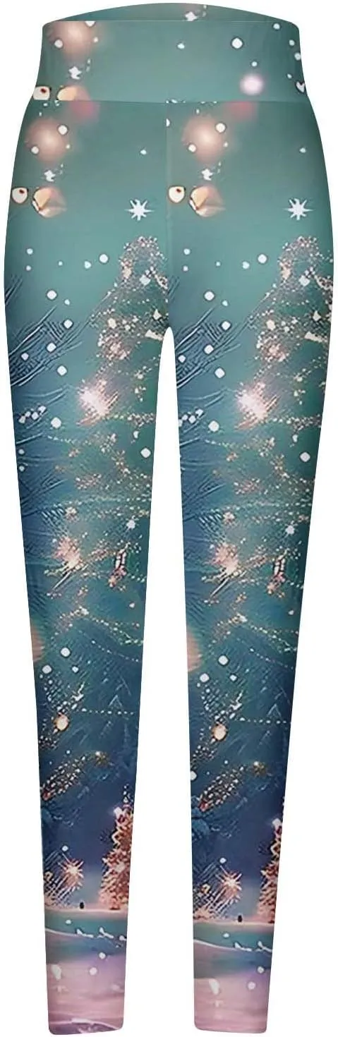 Ruziyoog Women High Waist Tummy Control Workout Pants Stretch Leggings for Sports Running Fitness Soft Lounge Yoga Tights