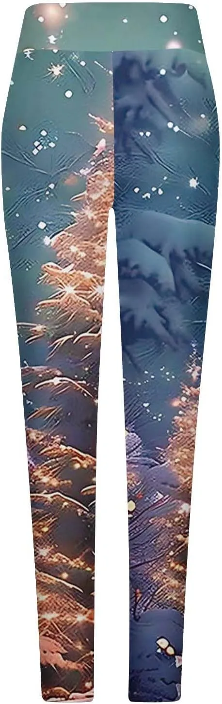 Ruziyoog Women High Waist Tummy Control Workout Pants Stretch Leggings for Sports Running Fitness Soft Lounge Yoga Tights