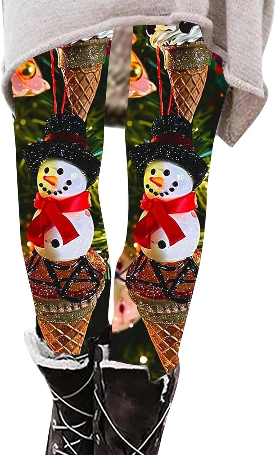 Ruziyoog Women High Waist Tummy Control Workout Pants Stretch Leggings for Sports Running Fitness Soft Lounge Yoga Tights