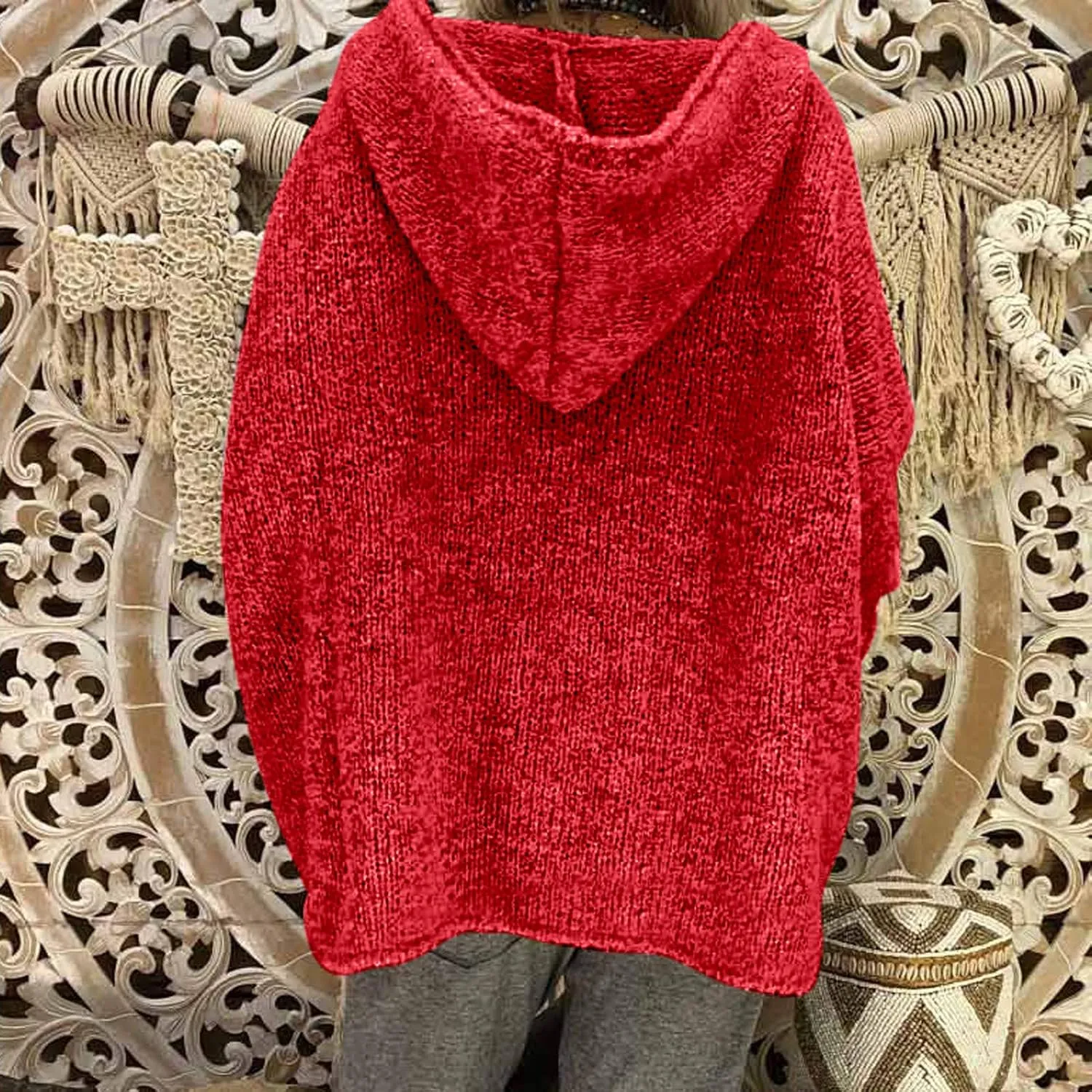 SHAOBGE Womens Sweaters Chenille Womens Sweater V Neck Long Sleeve Tops Women Women'S Knitted Striped Sweater