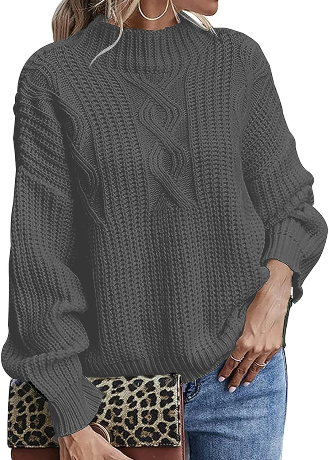 SHAOBGE Womens Sweaters Fall Pullover Sweaters for Women Professional Clothes for Women Western Clothes Women