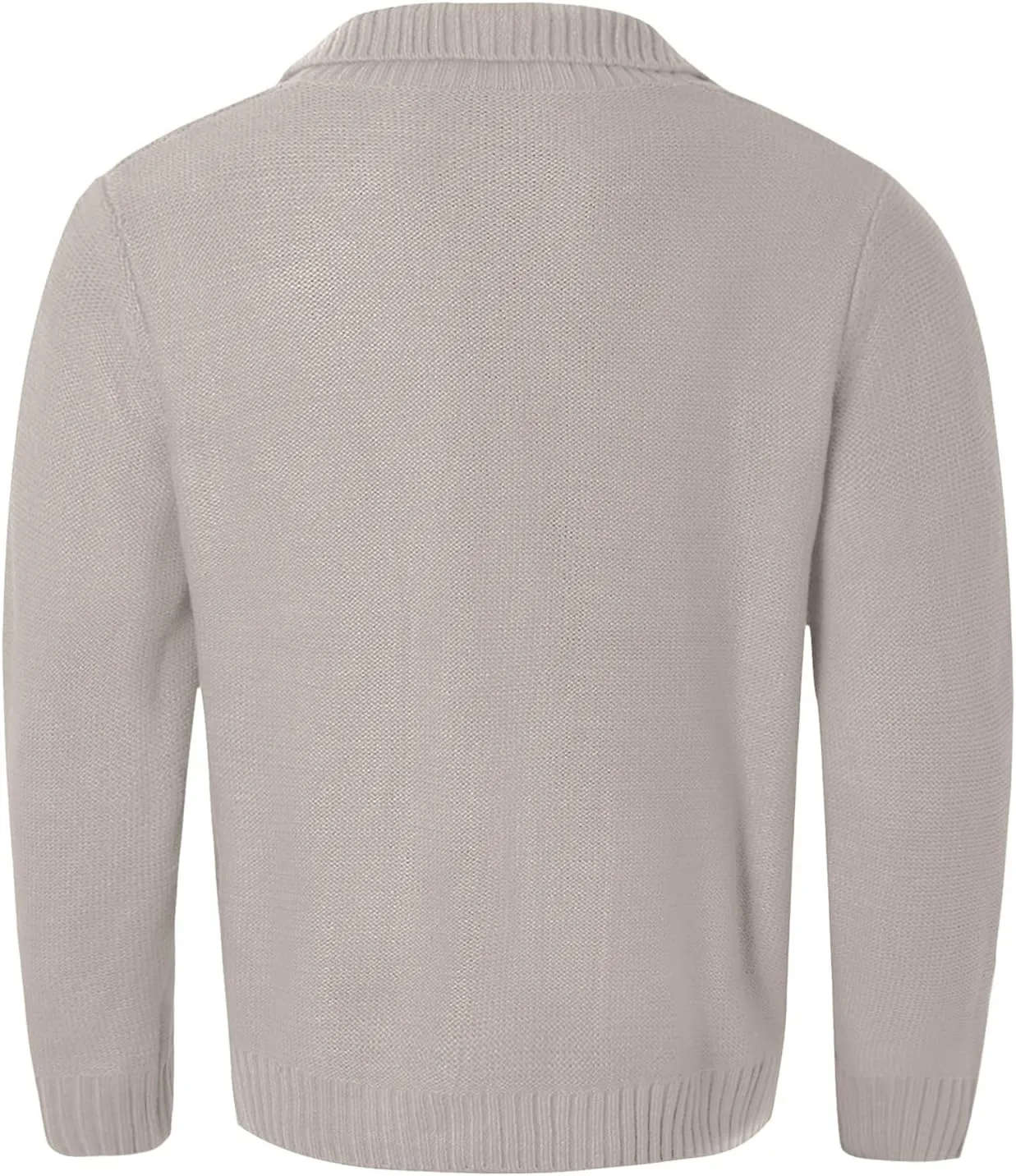 SUWBMHWE Men's Shawl Collar Cardigan Sweater Cable Knit Button Down Cardigans Casual Winter Chunky Sweaters with Pockets
