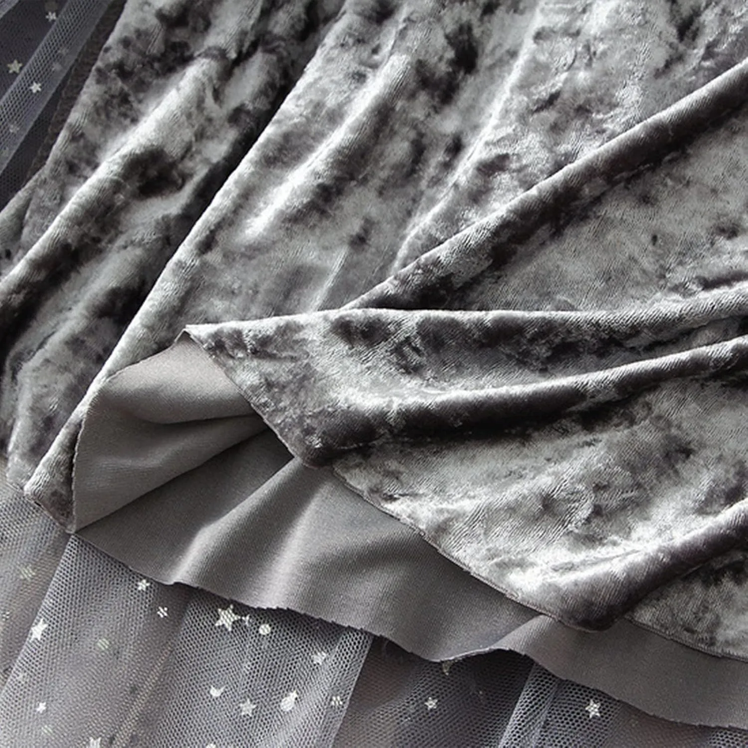 Tulle Sequin Skirt for Women Layered Ruffle Elastic Waist Tutu Midi Skirt Asymmetrical Mesh A-Line Skirt Wedding Party Skirt
