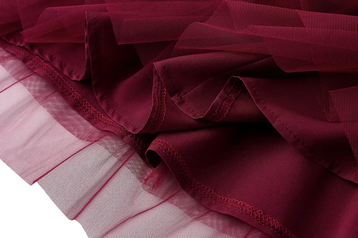 Tulle Skirts for Women, Tiered Layered Mesh Skirt, Elastic Waist A Line Maxi Tulle Skirts Petticoat