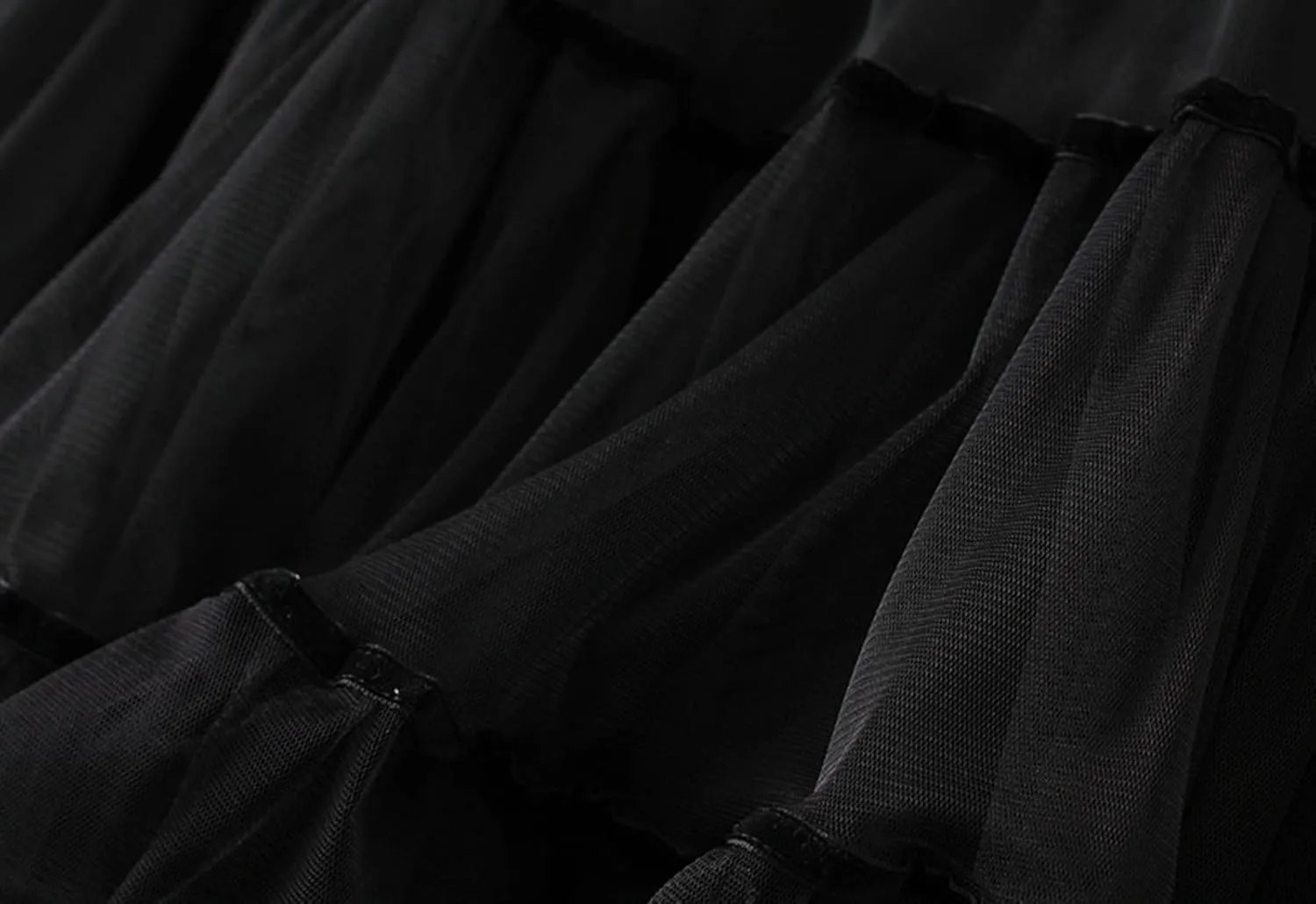Tulle Skirts for Women, Tiered Layered Mesh Skirt, Elastic Waist A Line Maxi Tulle Skirts Petticoat