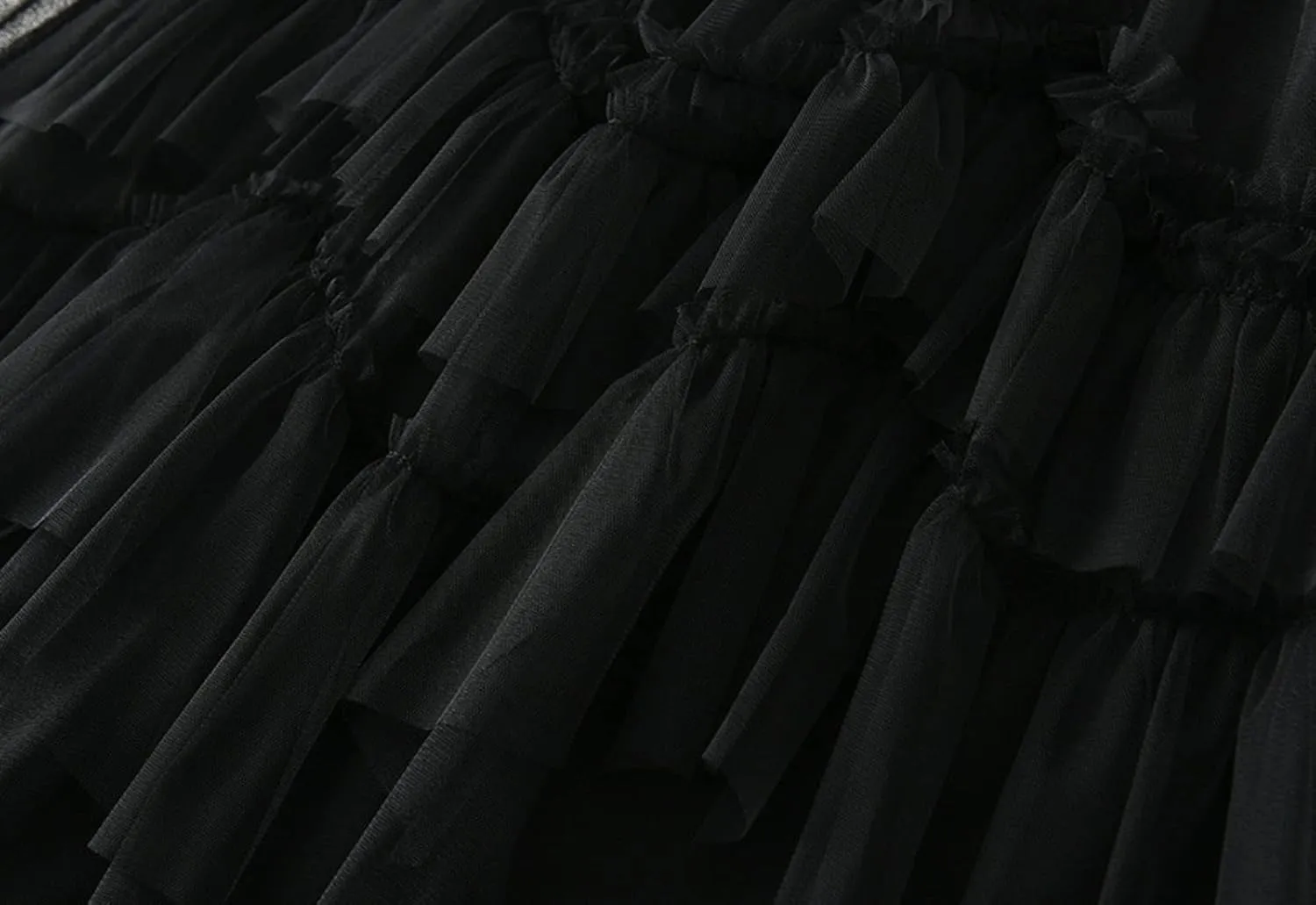 Tulle Skirts for Women, Tiered Layered Mesh Skirt, Elastic Waist A Line Maxi Tulle Skirts Petticoat