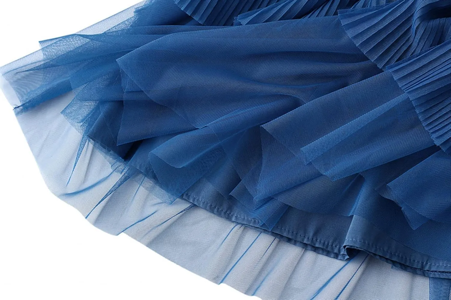 Tulle Skirts for Women, Tiered Layered Mesh Skirt, Elastic Waist A Line Maxi Tulle Skirts Petticoat
