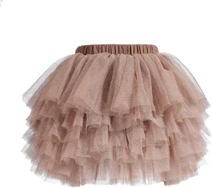 Tutu Skirt for Baby Girl Toddler 6 Layered Tulle Skirts 1-8T