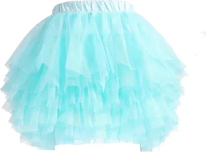 Tutu Skirt for Baby Girl Toddler 6 Layered Tulle Skirts 1-8T