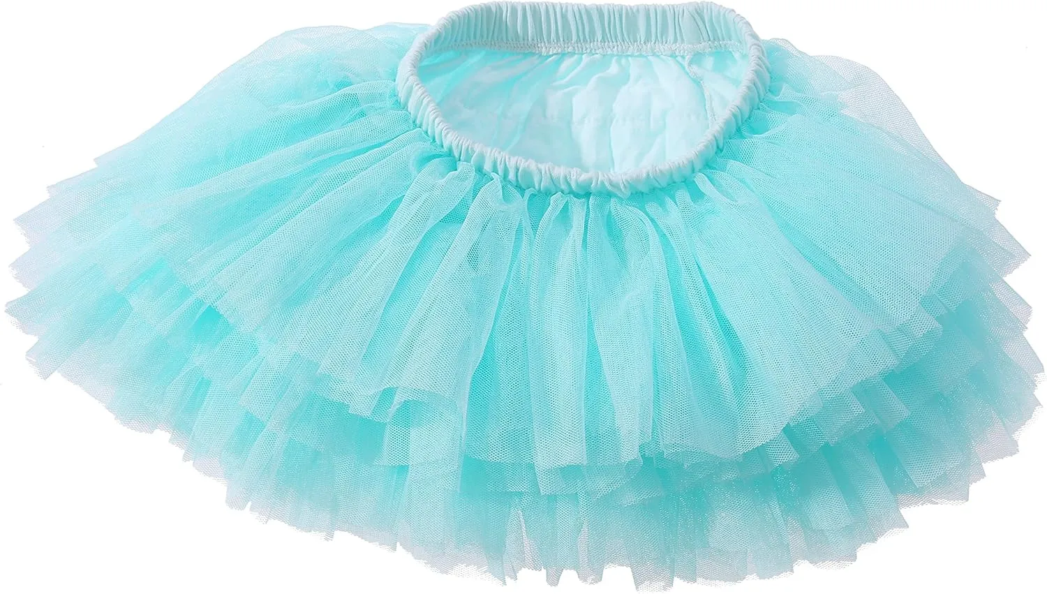 Tutu Skirt for Baby Girl Toddler 6 Layered Tulle Skirts 1-8T