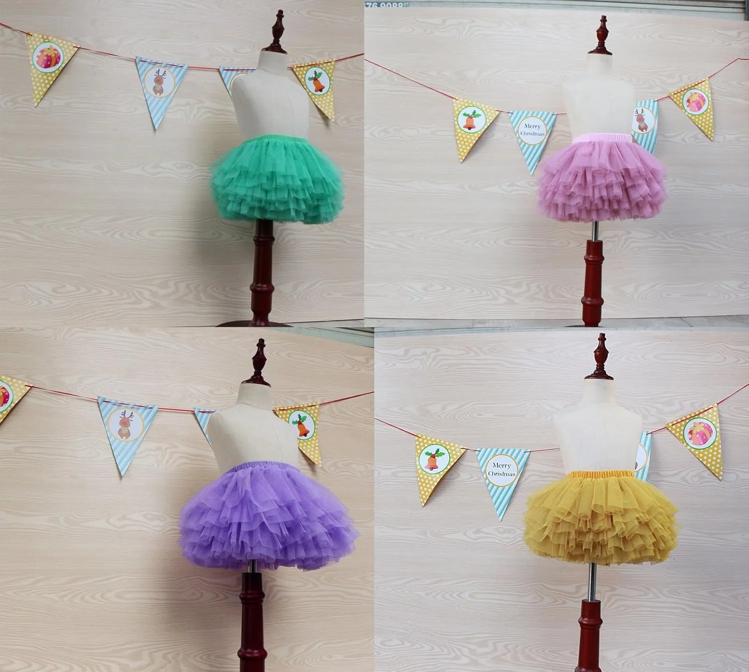 Tutu Skirt for Baby Girl Toddler 6 Layered Tulle Skirts 1-8T