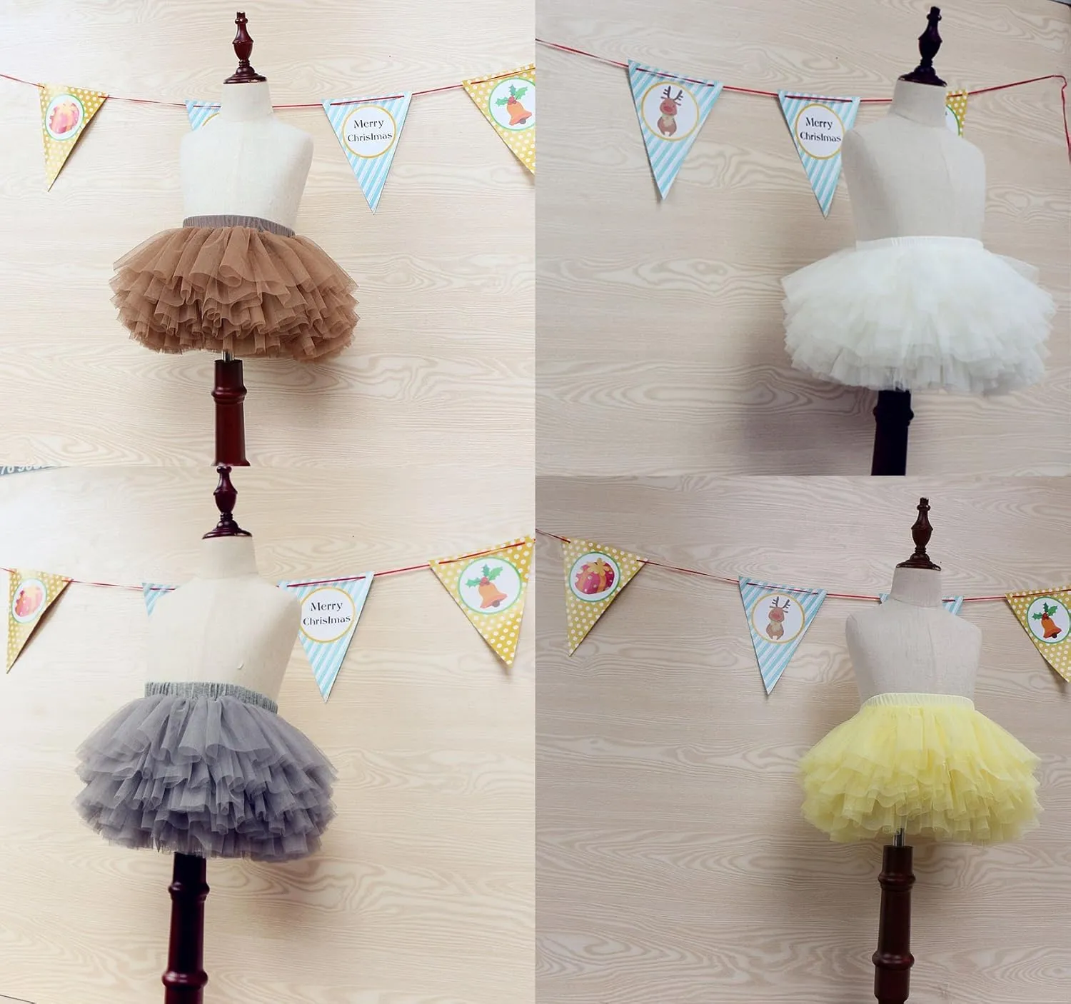 Tutu Skirt for Baby Girl Toddler 6 Layered Tulle Skirts 1-8T