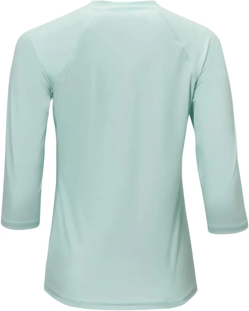 UV SKINZ V-Neck Sun and Swim Shirt for Women with UPF 50  Sun Protection – Rashguard, Modest Swim Top, Swim Tees
