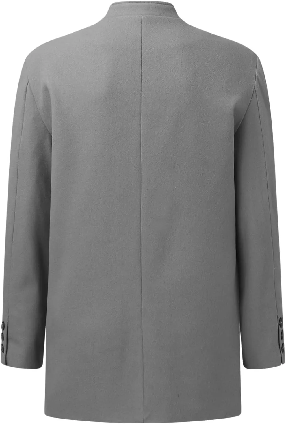 WABEOR Mens Single Breasted Trench Coat Winter Wool Blend Pea Coat Oversized Warm Lapel Casual Work Business Jacket Outerwear