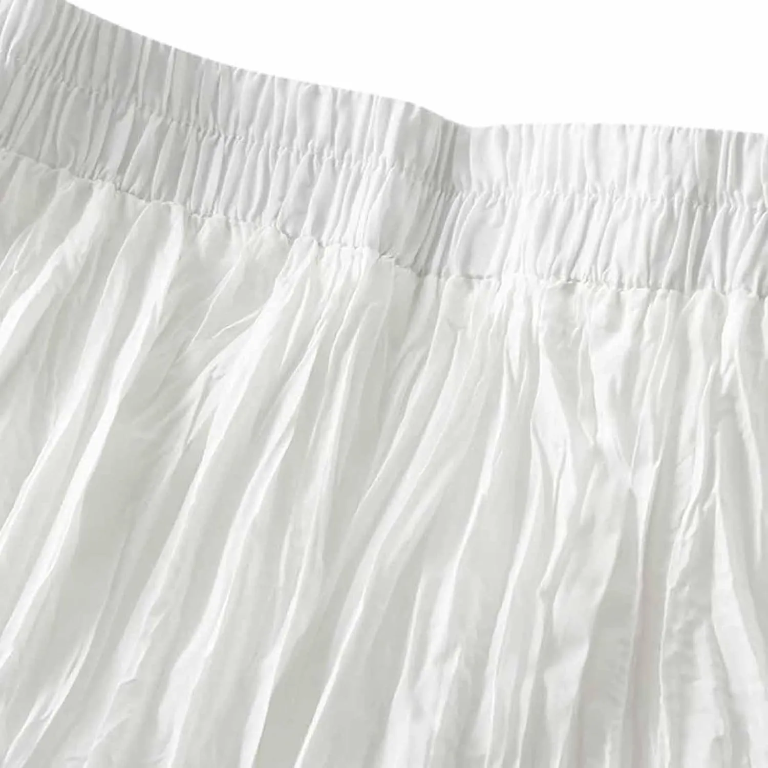 Womens Chic Elastic High Waisted A Line Pleated Shirring Maxi Long Skirt Elegant Vintage Evening Party Summer Skirts