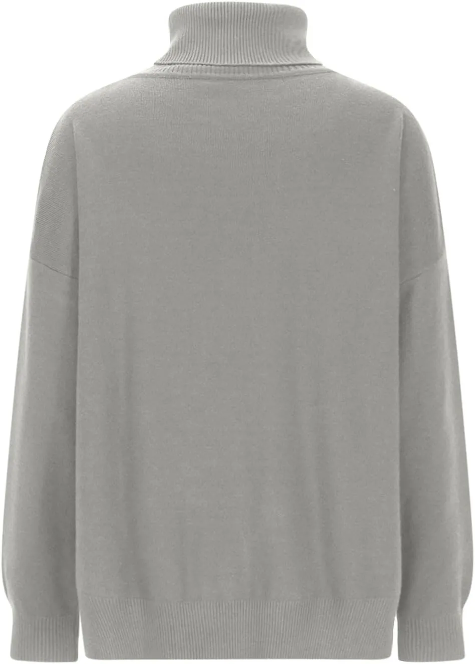 Women's Fall Turtleneck Sweater Casual Long Sleeve Comfy Knit Pullover Tops Side Split Loose Tunics Oversized Shirt
